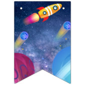 宇宙ハッピーバースデー バンティングフラッグ (第1の旗)