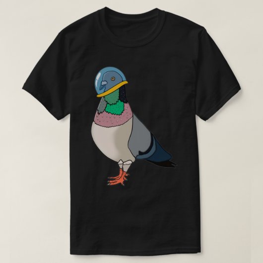 宇宙ハト1 Tシャツ (デザイン正面)
