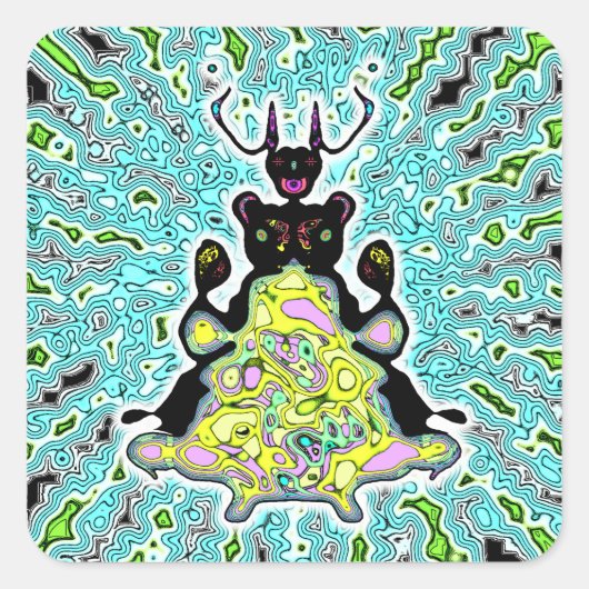 宇宙ハムスターv2-1の秘密解剖学 スクエアシール (正面)