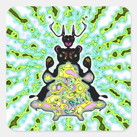 宇宙ハムスターv3-1の秘密解剖学 スクエアシール (正面)