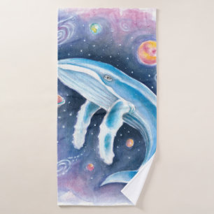 宇宙ハンプバック水彩 バスタオルセット