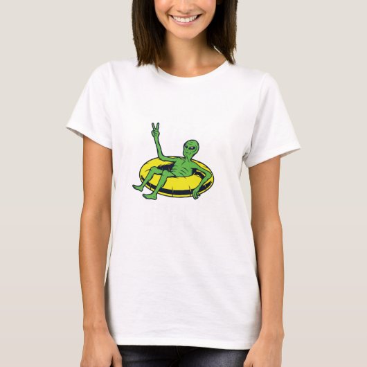 宇宙バケーションエイリアン Tシャツ (正面)