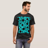 宇宙バブルスポット – シアン Tシャツ (正面フル)