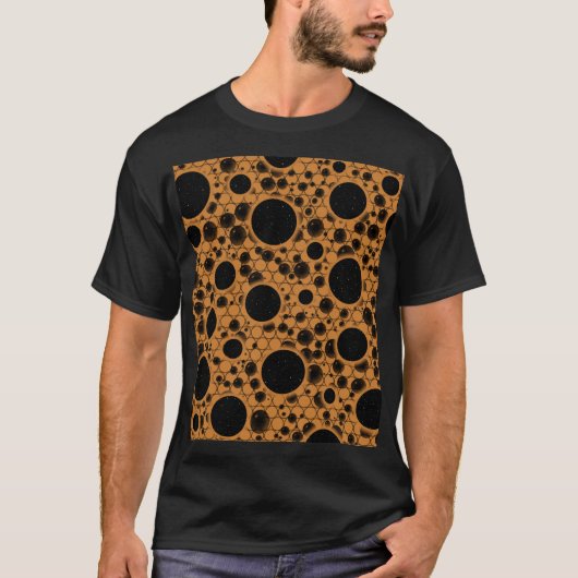 宇宙バブルスポット – ブロンズ Tシャツ (正面)