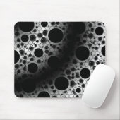 宇宙バブルスポット – 白/黒 マウスパッド (マウス)