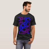 宇宙バブルスポット – 青/紫 Tシャツ (正面フル)