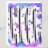 宇宙バブルフロースクラップブック紙 (正面/裏面)