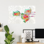 宇宙バラポスター ポスター (ホームオフィス)