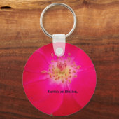 宇宙バラ：自然の偽りのデザイン キーホルダー (正面)