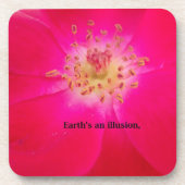 宇宙バラ：自然の偽りのデザイン コースター (正面)