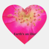 宇宙バラ:自然の偽りのデザイン ハートシール (正面)