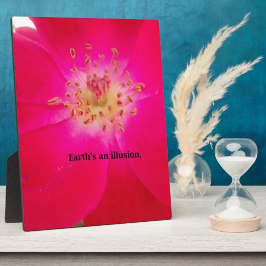 宇宙バラ:自然の偽りのデザイン フォトプラーク (側面)