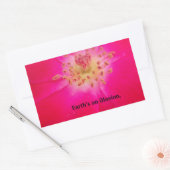 宇宙バラ：自然の偽りのデザイン 長方形シール (封筒)