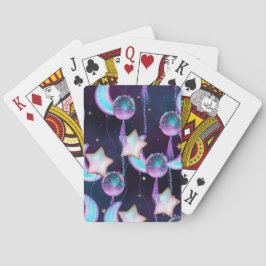 宇宙バルーン | Blue Purple Moon Stars Planets トランプ