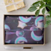 宇宙バルーン | Blue Purple Moon Stars Planets 薄葉紙 (ギフト)