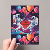 宇宙バレンタインデーへの招待この世界の愛 アクリル招待状 (インサイチュ (ポータブル))