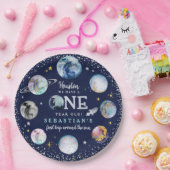 宇宙バースデーパーティーのまわりにファーストトリップザサンパ ペーパープレート (パーティー)