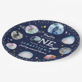 宇宙バースデーパーティーのまわりにファーストトリップザサンパ ペーパープレート (アングル)