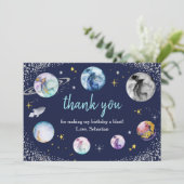 宇宙バースデーパーティーのまわりにファーストトリップザサン サンキューカード (スタンド正面)