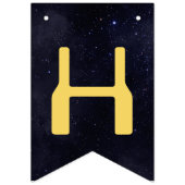 宇宙バースデーパーティーのまわりにファーストトリップザサン バンティングフラッグ (第2の旗)