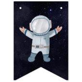 宇宙バースデーパーティーのまわりにファーストトリップザサン バンティングフラッグ (第1の旗)