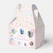 宇宙バースデーパーティーのまわりにファーストトリップザサン フェイバーボックス (裏面サイド)