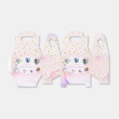 宇宙バースデーパーティーのまわりにファーストトリップザサン フェイバーボックス (折り畳みなし)