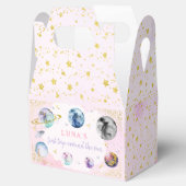 宇宙バースデーパーティーのまわりにファーストトリップザサン フェイバーボックス (オープン)