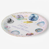 宇宙バースデーパーティーのまわりにファーストトリップザサン ペーパープレート (アングル)