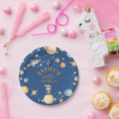 宇宙バースデーパーティーのまわりにファーストトリップザサン ペーパープレート (パーティー)