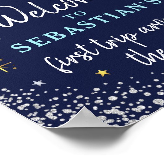 宇宙バースデーパーティーのまわりにファーストトリップザサン ポスター (角)