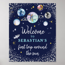 宇宙バースデーパーティーのまわりにファーストトリップザサン ポスター