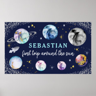 宇宙バースデーパーティーのまわりにファーストトリップザサン ポスター