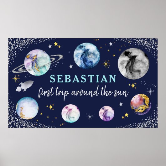 宇宙バースデーパーティーのまわりにファーストトリップザサン ポスター (正面)