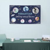 宇宙バースデーパーティーのまわりにファーストトリップザサン 横断幕 (トレードショー)