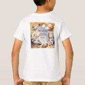 宇宙バースデーパーティーのまわりにファーストトリップザサン Tシャツ (裏面)