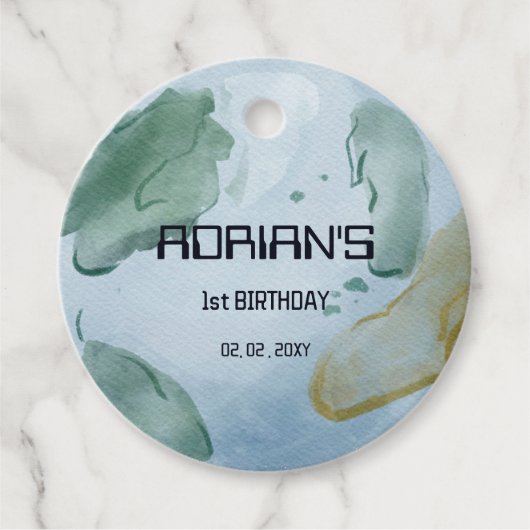 宇宙バースデーパーティーアースグローブ フェイバータグ (正面)