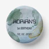 宇宙バースデーパーティーアースグローブ ペーパーボウル (正面)