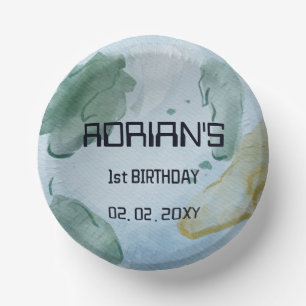 宇宙バースデーパーティーアースグローブ ペーパーボウル