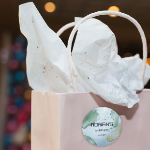 宇宙バースデーパーティーアースグローブ ラウンドシール