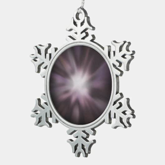 宇宙バーストのアートワーク スノーフレークピューターオーナメント (右)