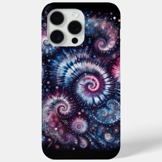 宇宙バースト、タイ染料パターン Case-Mate iPhoneケース (裏面)