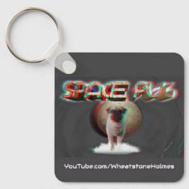 宇宙パグ3D キーホルダー