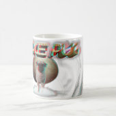 宇宙パグ3D コーヒーマグカップ (中央)