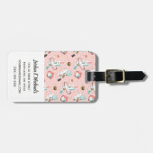 宇宙パターンのあなたの一流の|のユニコーンを加えて下さい ラゲッジタグ (正面横)