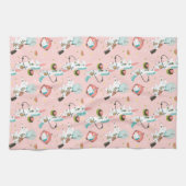 宇宙パターンのユニコーン キッチンタオル (横)