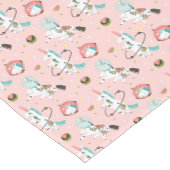 宇宙パターンのユニコーン ショートテーブルランナー (コーナー)