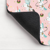 宇宙パターンのユニコーン マウスパッド (コーナー)