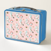 宇宙パターンのユニコーン メタルランチボックス (正面)