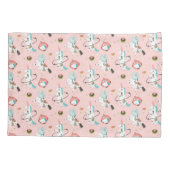 宇宙パターンのユニコーン 枕カバー (裏面-左)